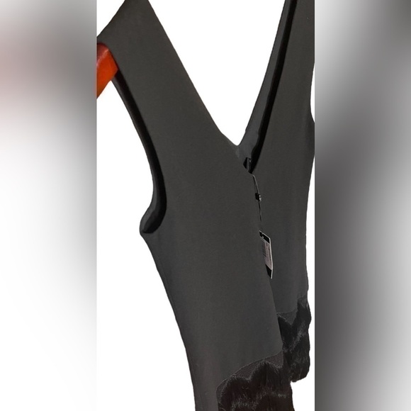 BCBGMAXAZRIA Addilyn Fringe-Trim Shift Dress Women’s Size 0 sleeveless LBD - Picture 7 of 16